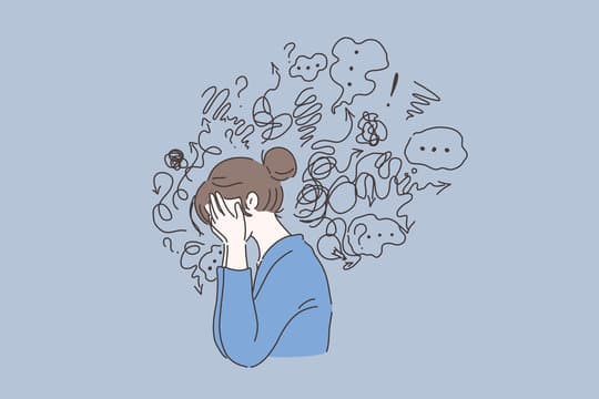 Conceptual illustration of stress, overthinking, and anxiety — gut-brain and mental wellness, Nektalov Chiropractic & Wellness, Forest Hills Queens NY