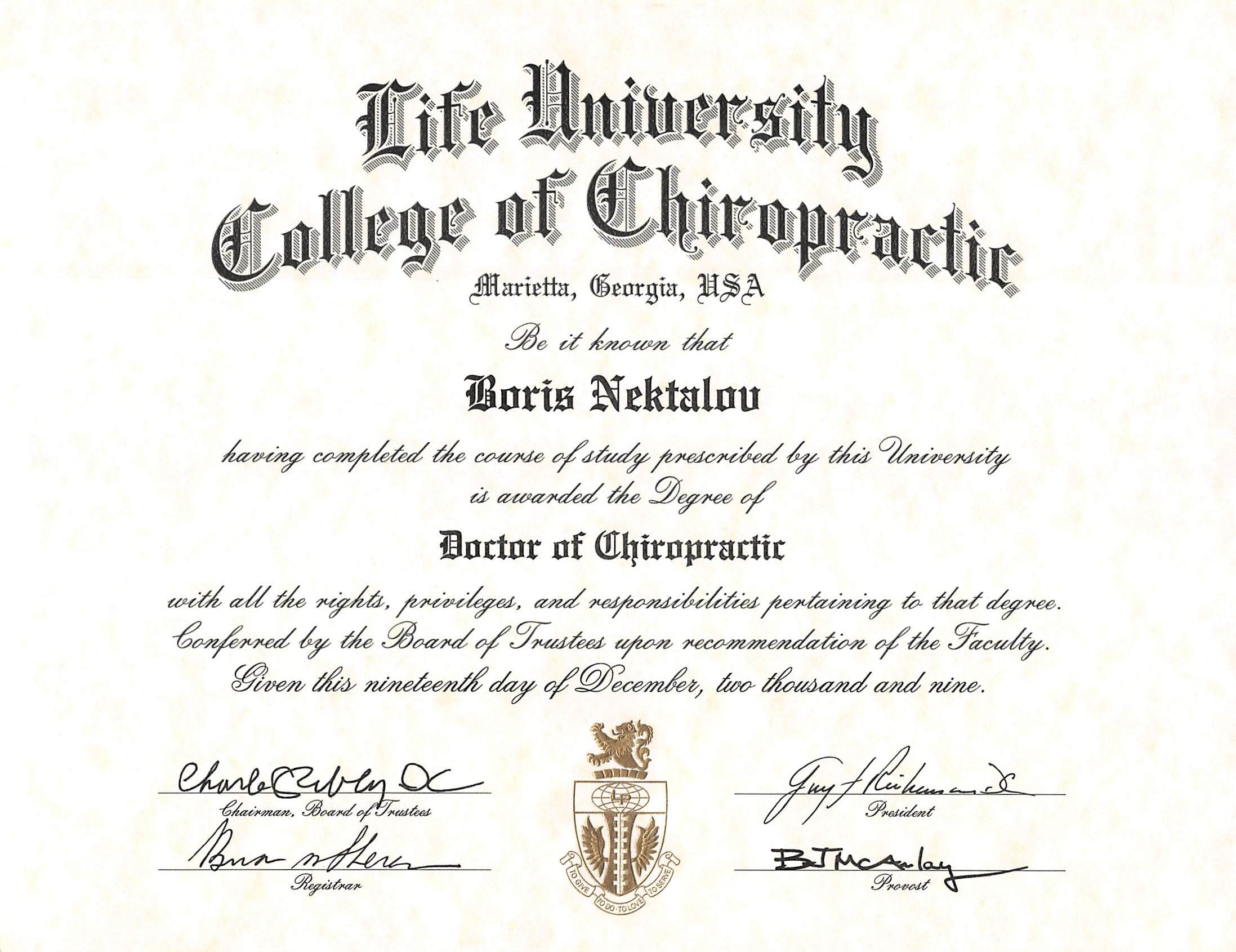 Life University Collage of Chiropractic